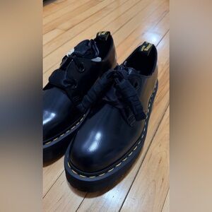 Butter Black Leather Men's Oxfords with Yellow Stitching